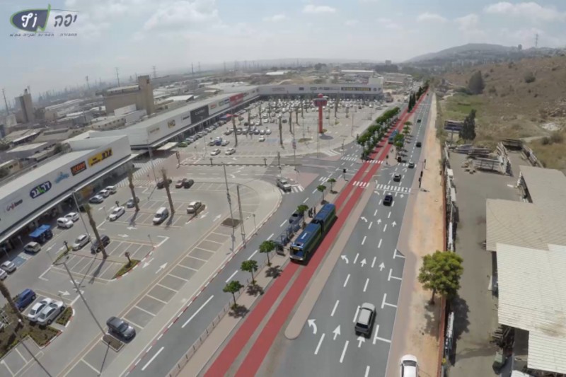 מקטע חיפה של המטרונית | צילום (אילוסטרציה): באדיבות חברת יפה נוף