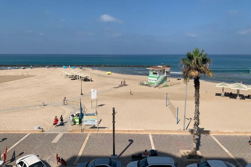 חוף מרידיאן מכבי חיפה | צילום: רדיו חיפה