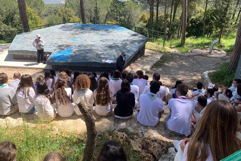 שבט כרמל בטקס זיכרון במצפור לזכר סגן דוד איזן ז"ל
