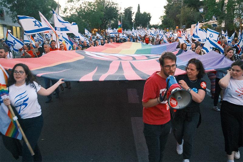 נציגי העדה הדרוזית הובילו את צעדת המחאה בחיפה