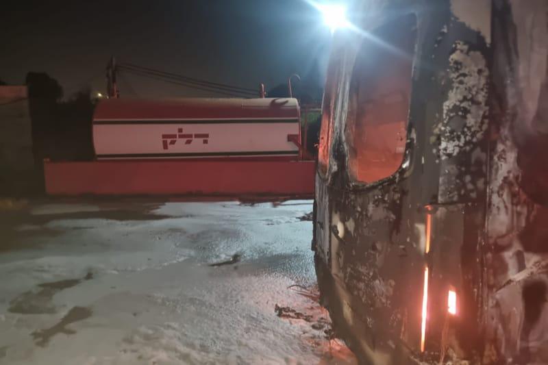 שריפת האוטובוסים באזור התעשייה הצפוני בנהריה
