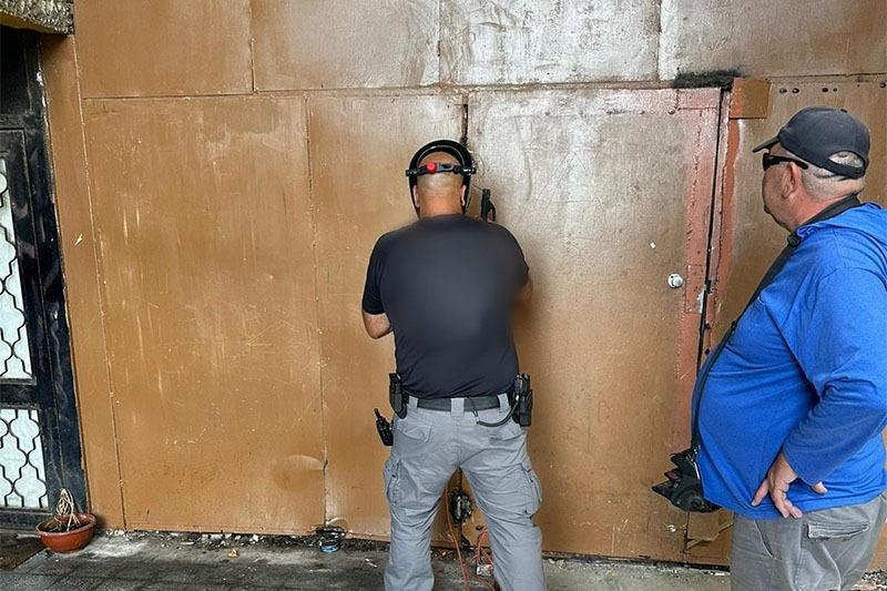 הפשיטה על תחנת הסמים בעכו | צילום: דוברות המשטרה