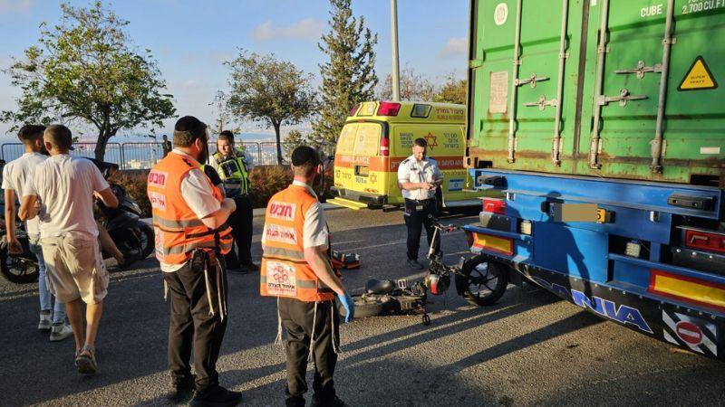 נקבע מותו של רוכב האופניים החשמליים שנפצע בתאונה בחיפה