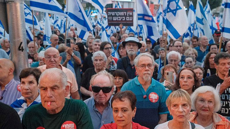 ההפגנה בחיפה | צילום: עומר מוזר