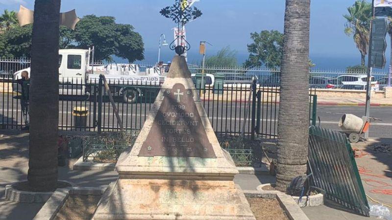 הגדרות שהותקנו בכנסייה | צילום: איברהים גטאס