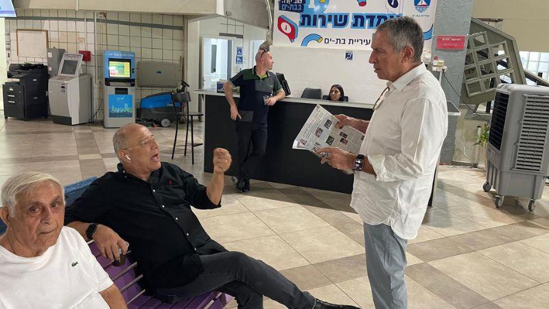 יעקב פיינגולד ואבי ג'מאל | צילום: שירות רדיו חיפה