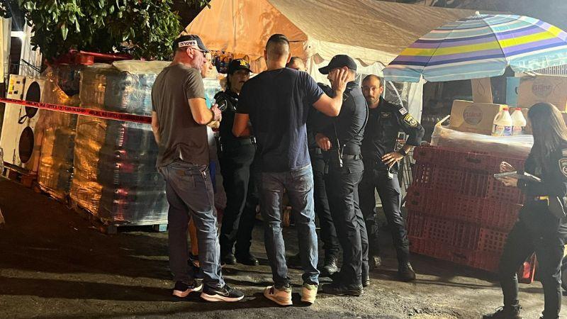 זירת אירוע הירי בעיר התחתית | צילום: דוברות המשטרה