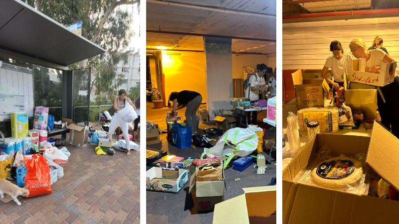 תרומות מזון למעל חיילי צהל | קרדיט: רדיו חיפה