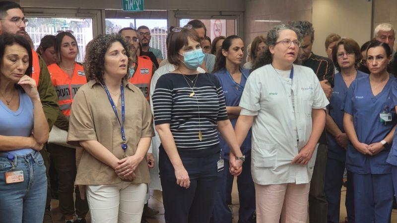 דקת הדומייה בבית החולים כרמל | צילום: אלי דדון