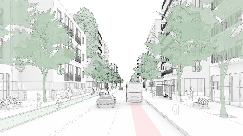 התחדשות עירונית בנהריה | הדמיה: סטודיו מיא מיכל יוקלה אדריכלים ושר-שמואלי אדריכלות ועיצוב עירוני