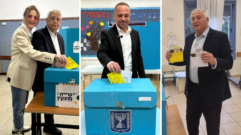המועמדים בחיפה ובקריות החלו להצביע