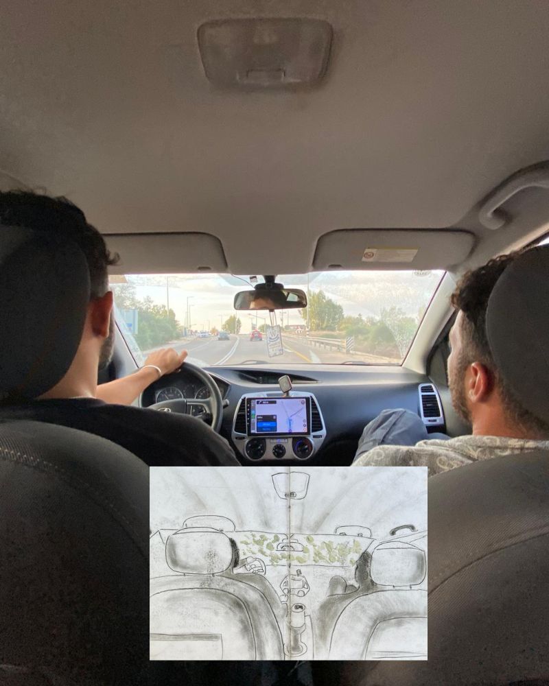 הבריחה במכונית לצפון והציור של עופרי ריינר