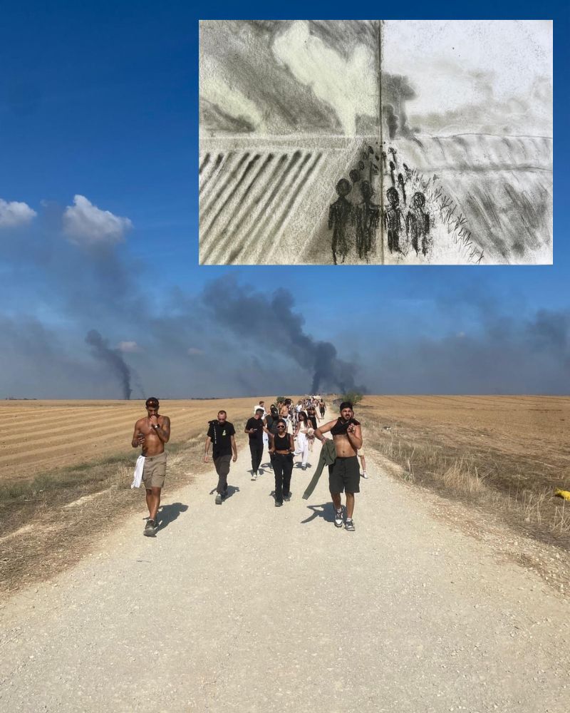 הבריחה בשדה תפוחי האדמה והציור של עופרי ריינר