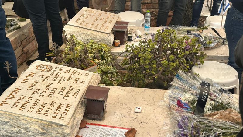החלקה הצבאית בבית העלמין אושה בקרית אתא | צילום: רדיו חיפה