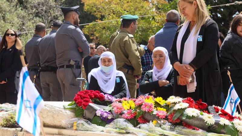 טקס יום הזיכרון בבית הלמין הצבאי בעוספיה | צילום: עומר מוזרר