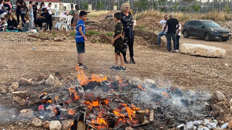 מדורת ל"ג בעומר | צילום: דוברות עיריית טירת כרמל