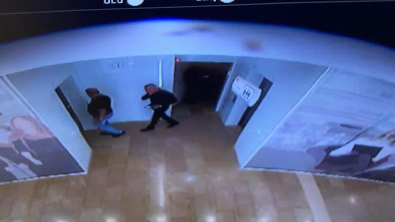 מתוך סרטון האבטחה מבניין עיריית קרית מוצקין