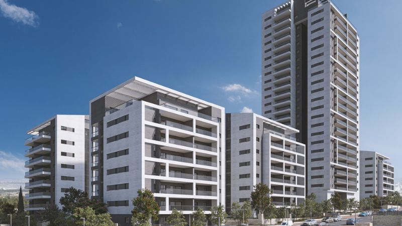 פרויקט בשכונת נאות נבון. תכנון: שורץ בסנוסוף אדריכלים | הדמיה: רן צרפתי