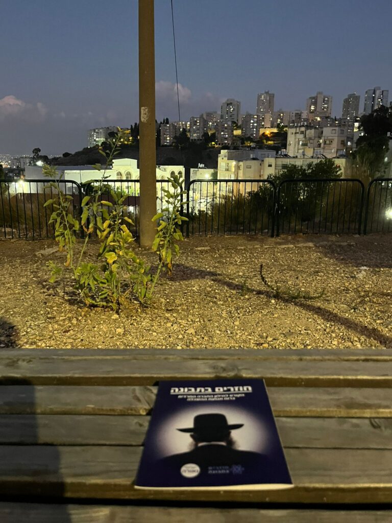 עלונים של חוזרים בתבונה ברחבי חיפה | צילום: הארגון
