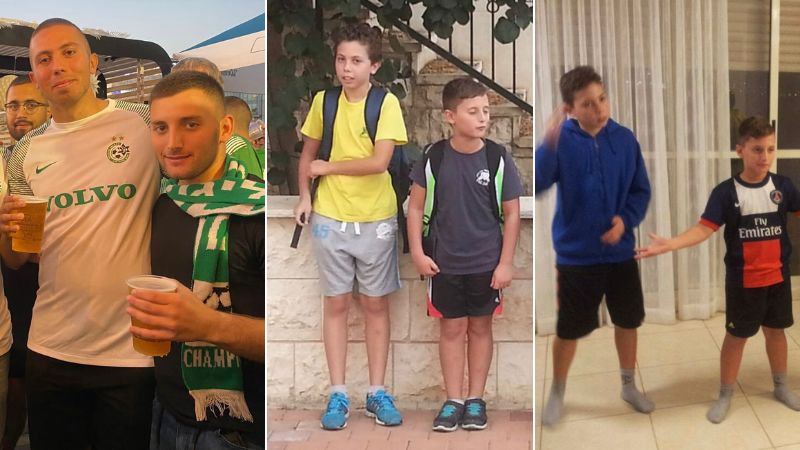 ליאל ומתן אנגרסט בתחנות שונות בחייהם | צילום: אלבום פרטי