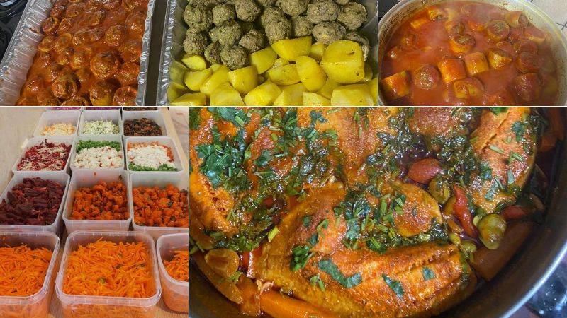 סלטים, דגים חריפים, קציצות וממולאים | צילום: אלבום פרטי