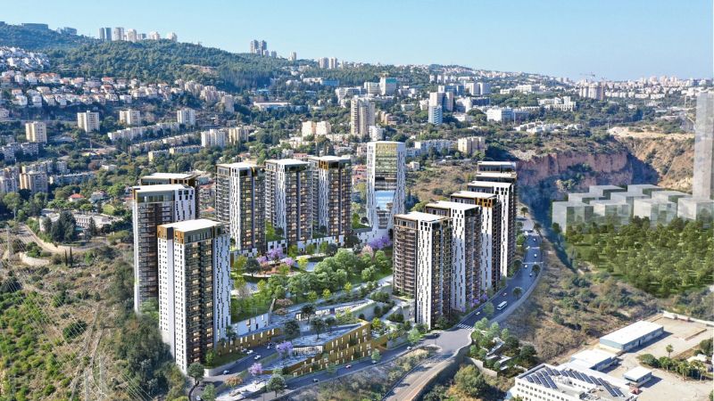 התחדשות עירונית ברחוב מעלה הגיבורים בשכונת בן דור, נשר | הדמייה: משרד גיורא גור אדריכלים