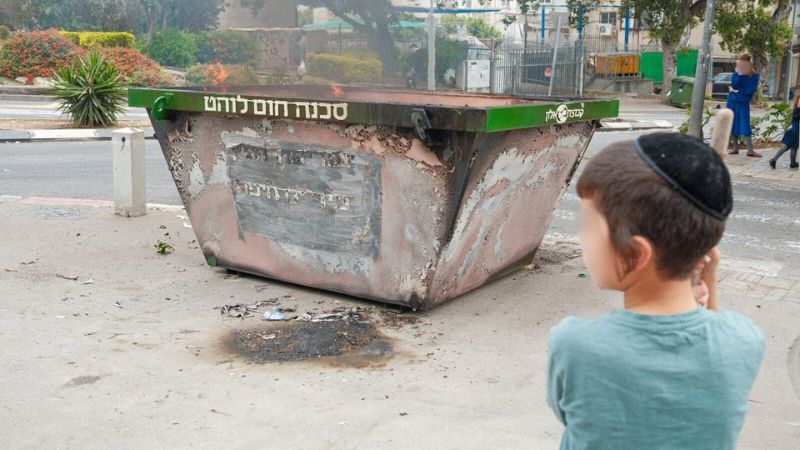 שריפת חמץ ברמת ויז'ניץ, הדר. פסח 2025 | צילום: עומר מוזר