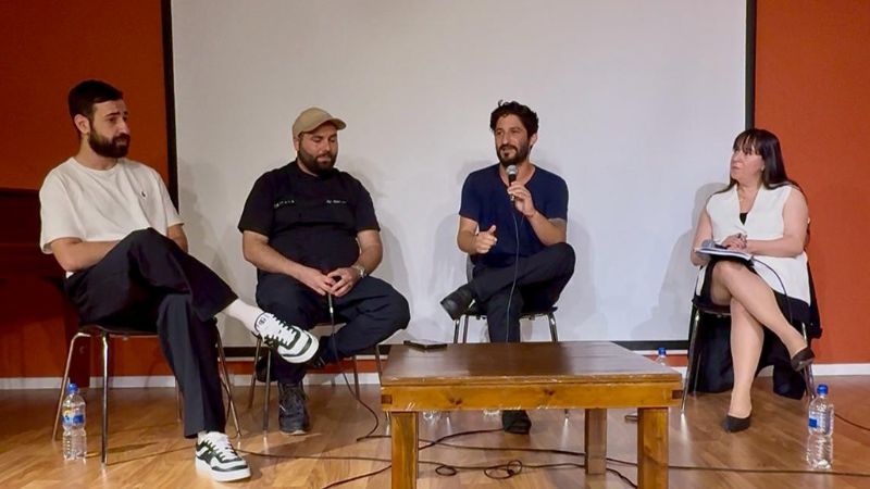 רוית דנינו, טל פייגנבאום, מהדי עודה, איתי קושמרו בפאנל השפים במוזיאון הימי הלאומי | צילום: חגית הורנשטיין