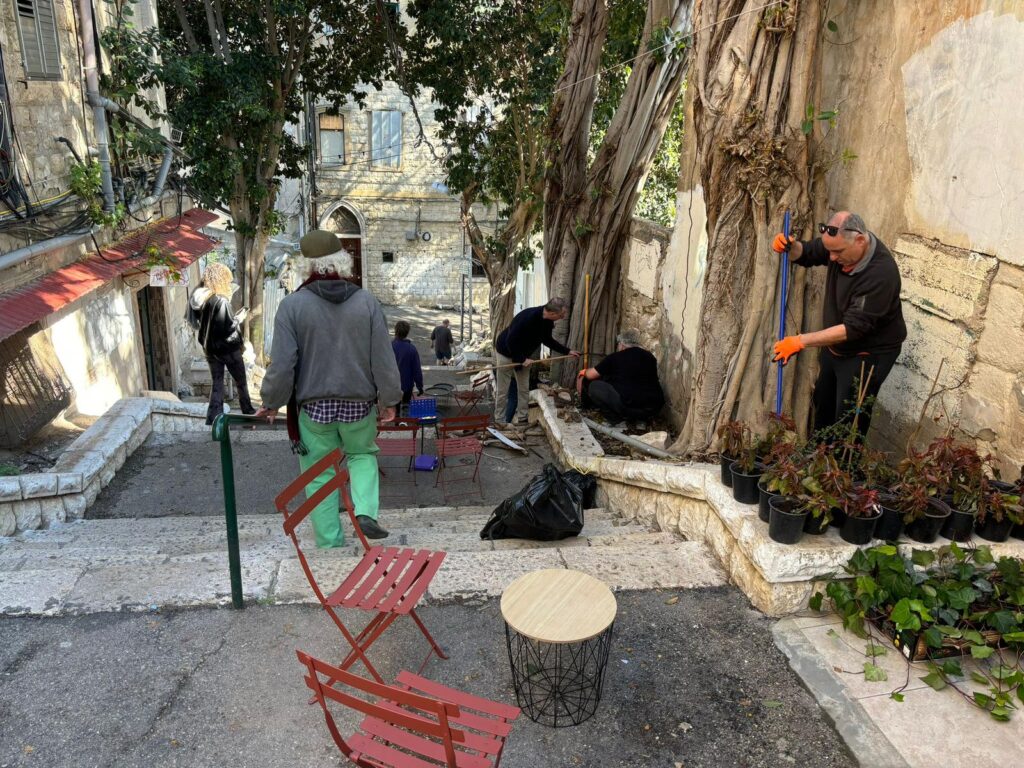 שיקום מדרגות מעלה הנביאים | צילום: יוסף קורי