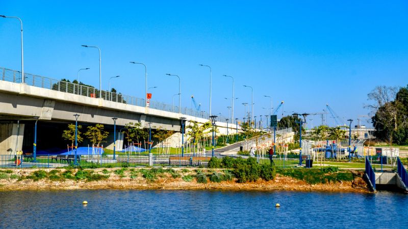פארק הגשרים בקישון | צילום: ניר בלזיצקי, דוברות עיריית חיפה