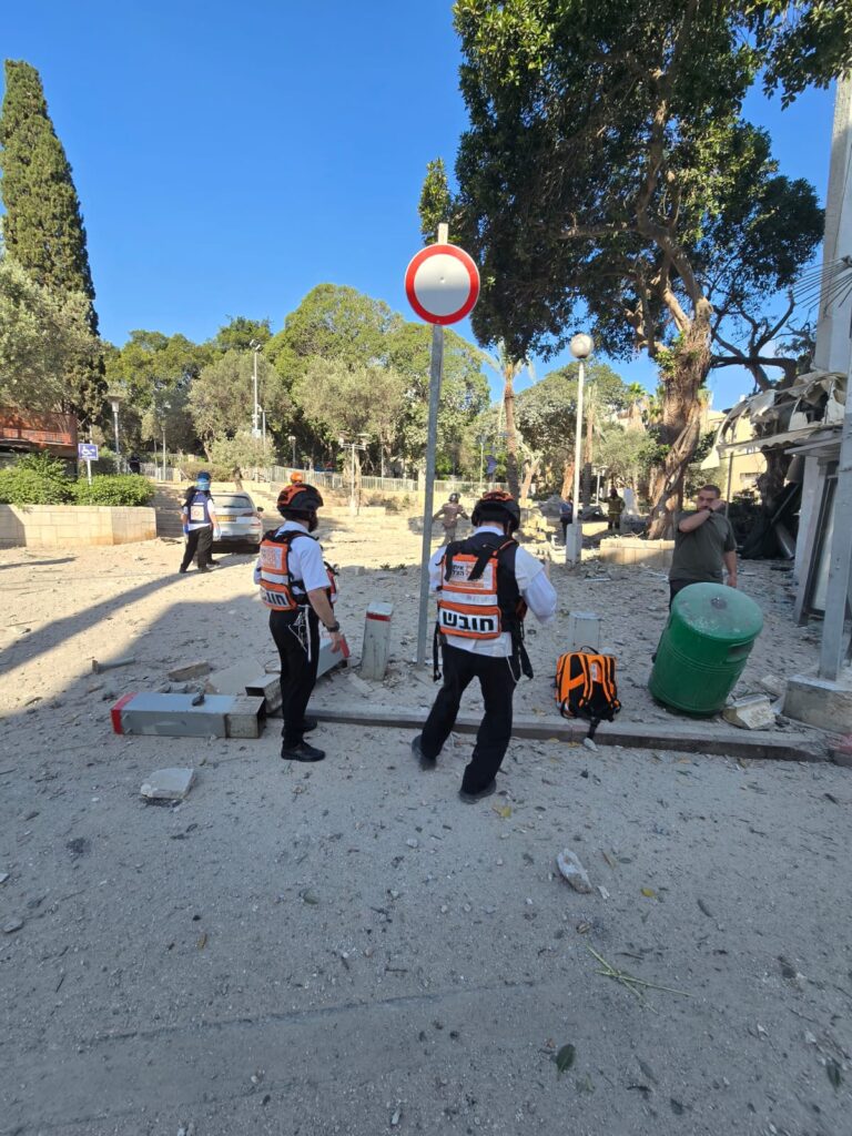 זירת הנפילה בחיפה | צילום: איחוד הצלה כרמל