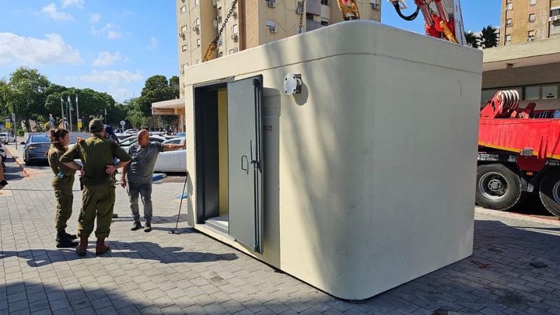 נערכים לחירום: עיריית קריית ים הציבה 9 מיגוניות חדשות