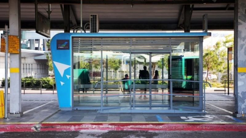 תחנה ממוזגת במרכזית המפרץ | צילום: נתיבי איילון