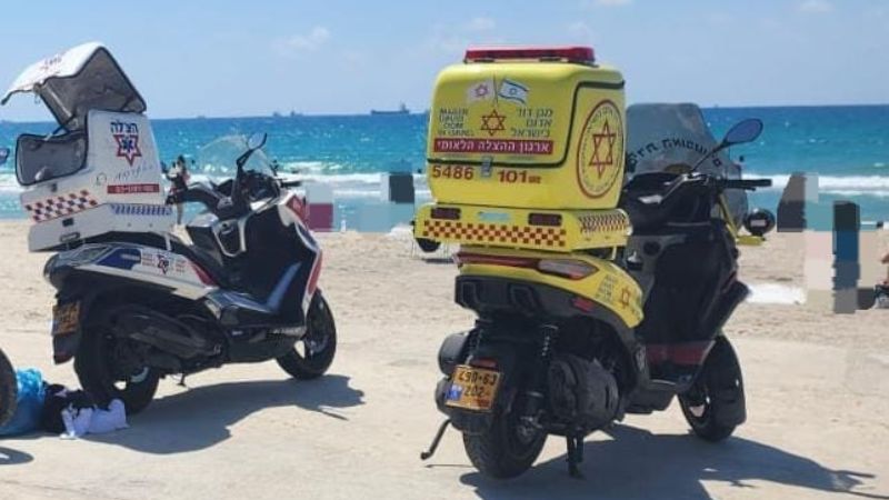 קרית ים: גבר כבן 60 פונה במצב אנוש לאחר שטבע בחוף לוויתן