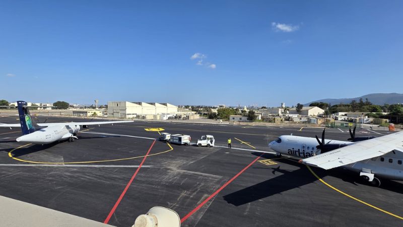 רשות שדות התעופה: הסתיימו עבודות שיפוץ רחבת החנייה בנמל התעופה חיפה