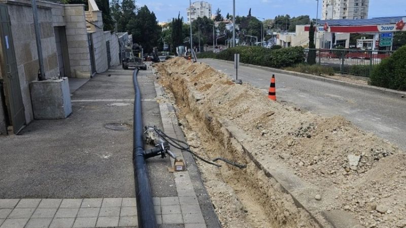 בהשקעה של כמיליון שקלים שודרגו תשתיות המים בשד' אבא חושי