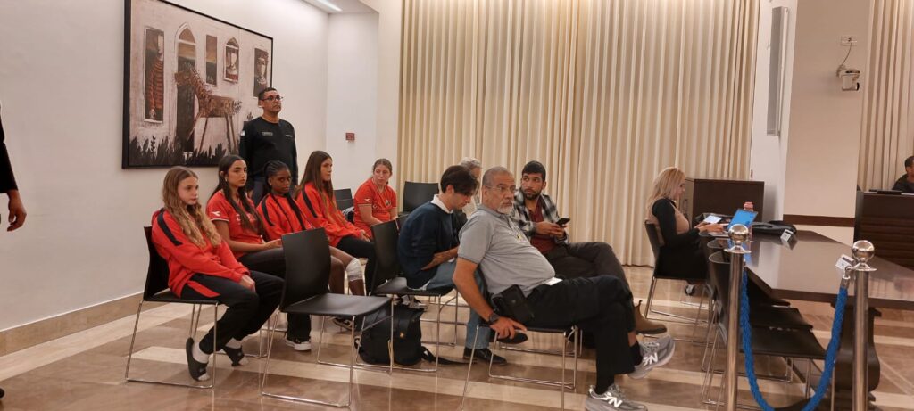 נציגי הפועל חיפה במליאת המועצה | צילום: הפועל חיפה