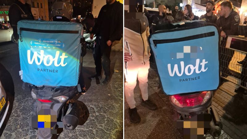 מבצע אכיפה כנגד שליחי וולט | צילום: דוברות עיריית חיפה