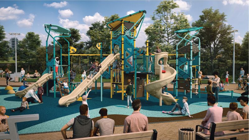 פארק המשחקים החדש ברמת אשכול | הדמיה: שעשועים וספורט בע