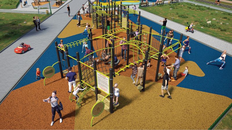 פארק המשחקים החדש ברמת אשכול | הדמיה: שעשועים וספורט בע