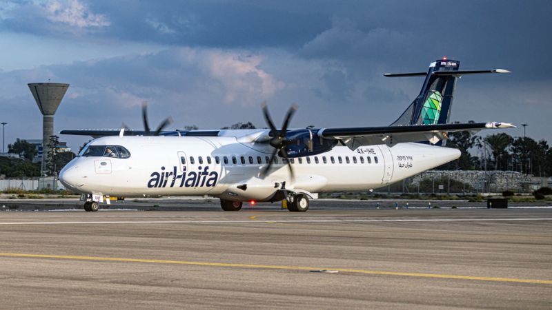 החמישי במספר: המטוס החדש של אייר חיפה נחת בנמל התעופה