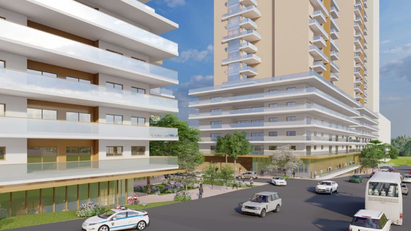 התחדשות עירונית במתחם ביאליק בטירת כרמל | הדמיה: אדריכל אריה מאייר