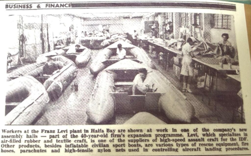 ידיעה עיתונאית בעיתון פיננסי על מפעל פרנץ לוי