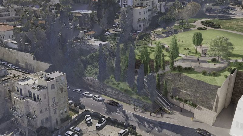 דרגנוע מהעיר התחתית להדר | הדמיה: לויטון ושומני ארכיטקטים