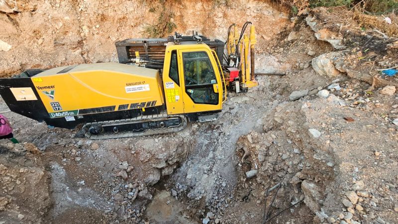 העבודות מתחת לרחוב הרופא 45 | צילום: עומר בן זקן