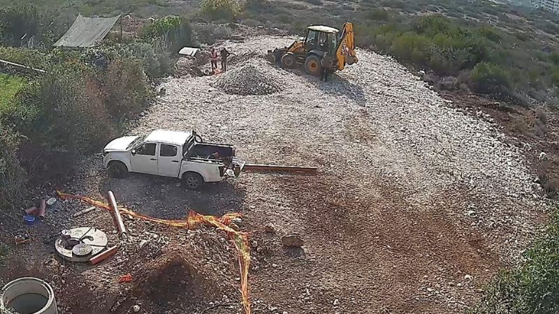 העבודות מתחת לרחוב הרופא 45 | צילום: עומר בן זקן