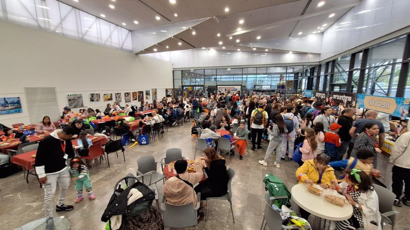 הפנינג רכבת החיוכים בבית אבא חושי | צילום: עומר מוזר