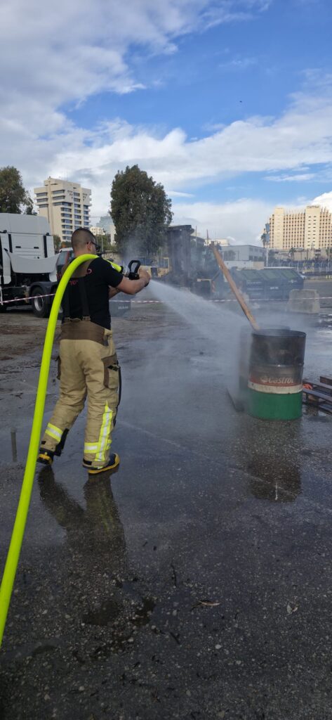 תרגיל חירום רבעוני | צילום: נמל חיפה