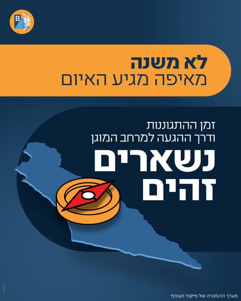 הנחיות פיקוד העורף