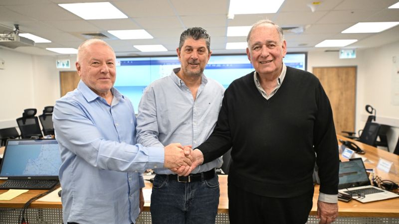 יונה יהב, פנחס צרויה, דוד לוריא | צילום: ראובן כהן, דוברות עיריית חיפה